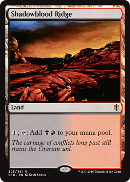 Shadowblood Ridge (Commander 2016 Edition) Near Mint