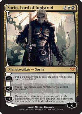 Sorin, Lord of Innistrad (Dark Ascension) Medium Play