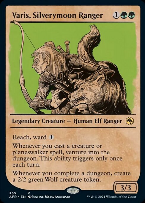 Varis, Silverymoon Ranger (Showcase) (Adventures in the Forgotten Realms) Light Play