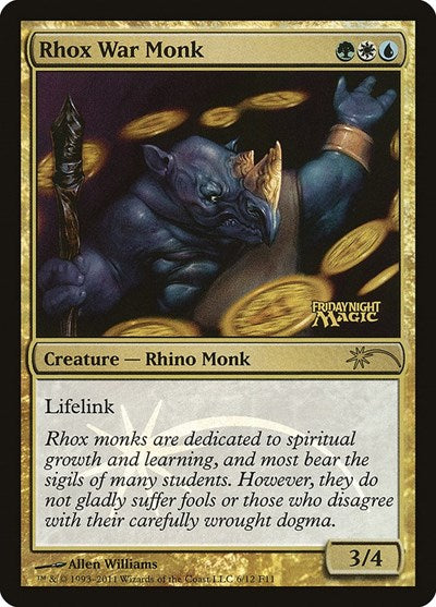 Rhox War Monk (Promos: FNM) Medium Play Foil