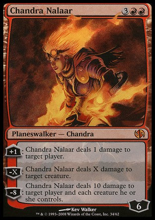 Chandra Nalaar (Duel Decks: Jace vs Chandra) Medium Play Foil