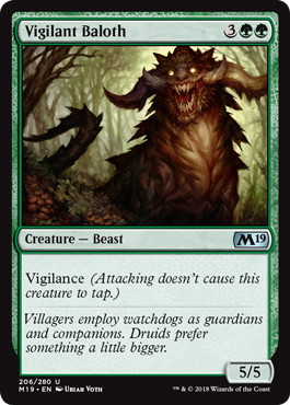 Vigilant Baloth (Magic 2019 Core Set) Near Mint