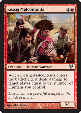 Kessig Malcontents (Avacyn Restored) Light Play Foil