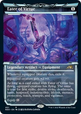 Eater of Virtue (Showcase) (Kamigawa: Neon Dynasty) Near Mint Foil
