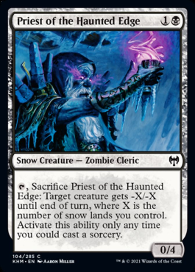 Priest of the Haunted Edge (Kaldheim) Medium Play Foil