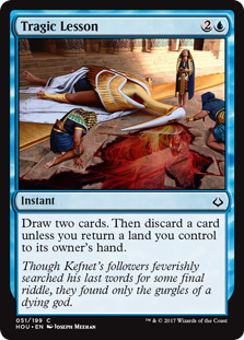 Tragic Lesson (Hour of Devastation) Near Mint Foil