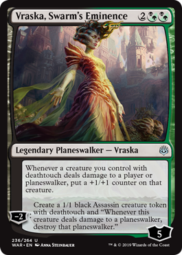 Vraska, Swarm's Eminence (War of the Spark) Near Mint Foil