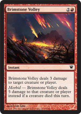 Brimstone Volley (Innistrad) Light Play Foil