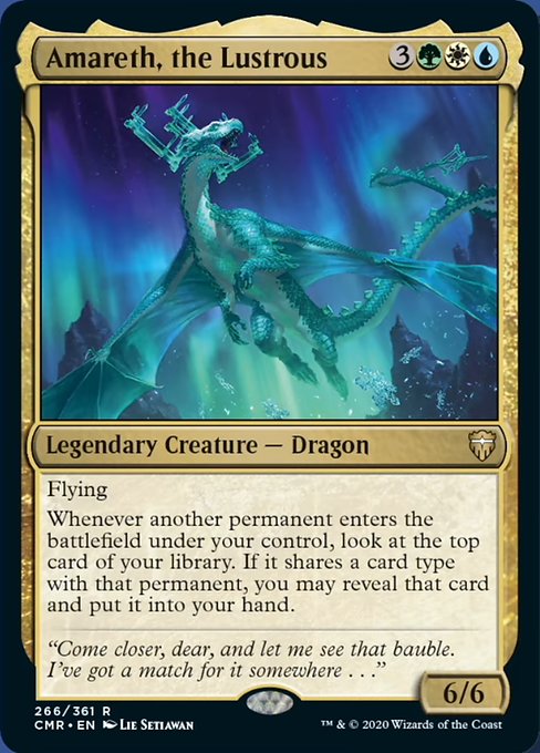 Amareth, the Lustrous (Commander Legends) Light Play