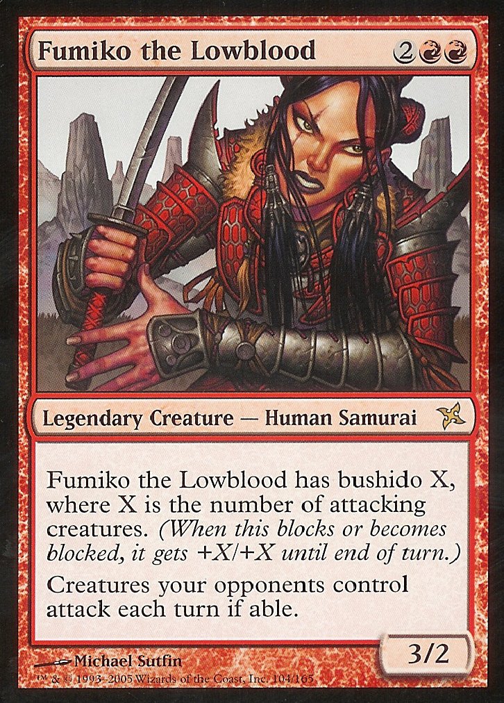 Fumiko the Lowblood (Betrayers of Kamigawa) Medium Play