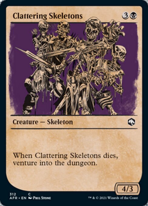 Clattering Skeletons (Showcase) (Adventures in the Forgotten Realms) Near Mint Foil