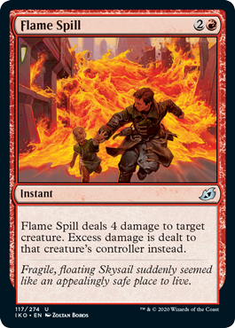 Flame Spill (Ikoria: Lair of Behemoths) Near Mint Foil
