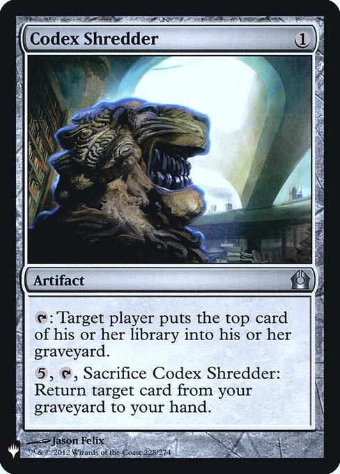 Codex Shredder (Mystery Booster Retail Edition Foils) Near Mint Foil