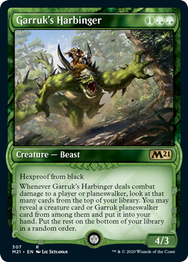 Showcase Garruk's Harbinger (Magic 2021 Core Set) Near Mint
