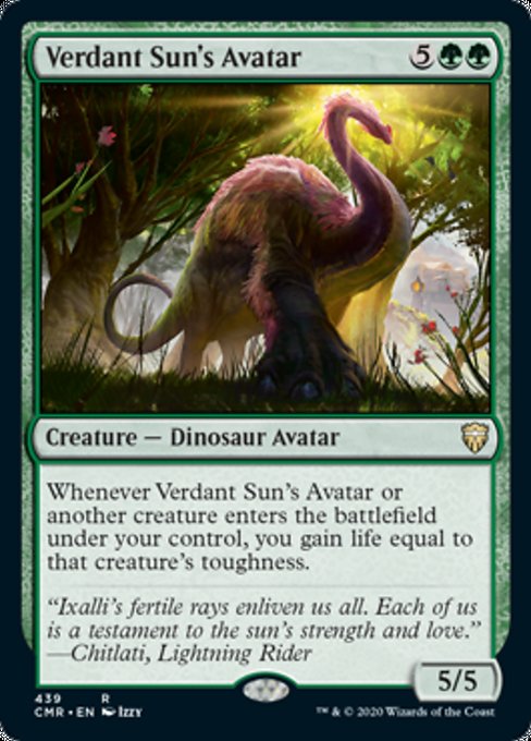 Verdant Sun's Avatar (Commander 2020 Commander Legends) Light Play
