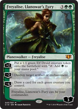Freyalise, Llanowar's Fury (Commander 2014 Edition) Near Mint