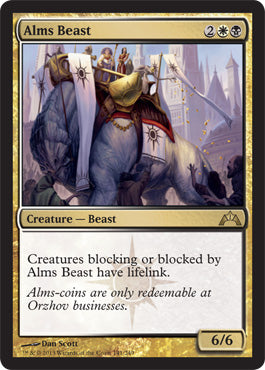 Alms Beast (Gatecrash) Light Play Foil
