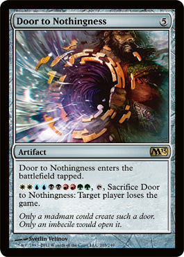 Door to Nothingness (Magic 2013 Core Set) Light Play Foil