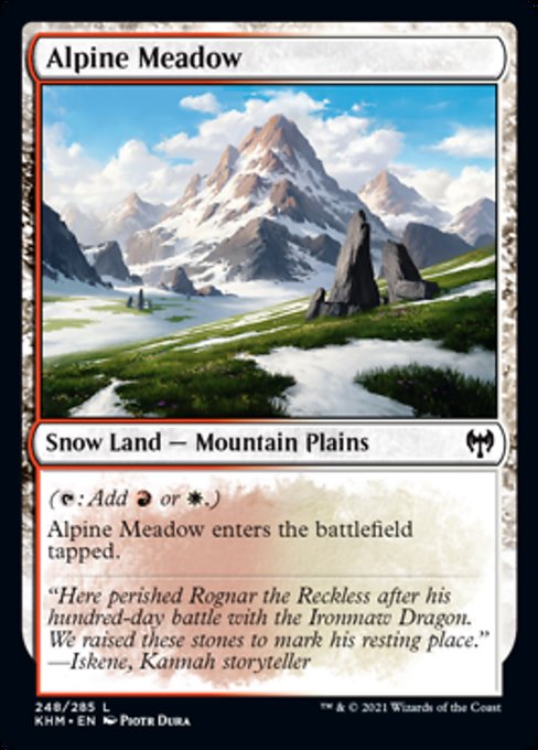Alpine Meadow (Kaldheim) Light Play Foil