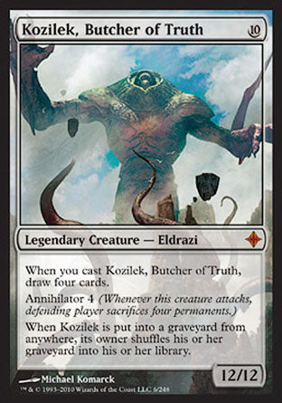 Kozilek, Butcher of Truth (Rise of the Eldrazi) Medium Play