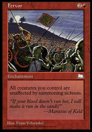 Fervor (Weatherlight) Heavy Play