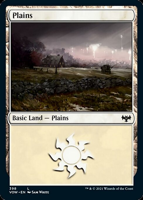 Plains (398) (Innistrad: Crimson Vow) Near Mint Foil