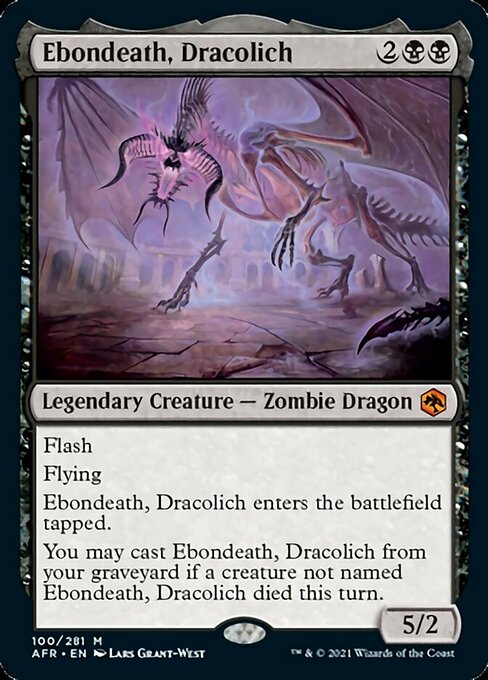 Ebondeath, Dracolich (Adventures in the Forgotten Realms) Near Mint Foil