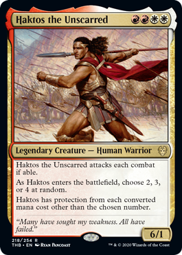 Haktos the Unscarred (Theros Beyond Death) Light Play Foil