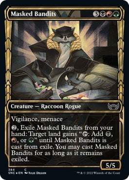Masked Bandits (Gilded Foil) (Streets of New Capenna) Near Mint Foil