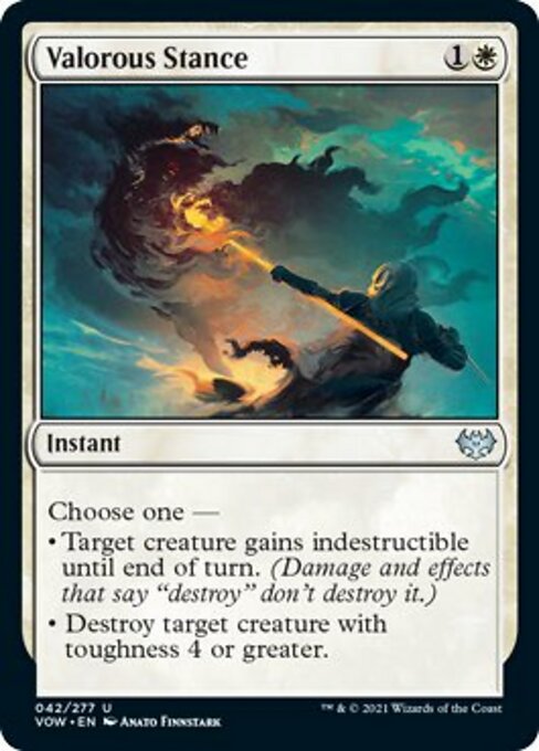 Valorous Stance (Innistrad: Crimson Vow) Near Mint Foil