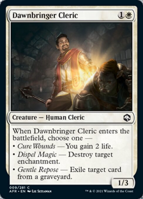 Dawnbringer Cleric (Adventures in the Forgotten Realms) Near Mint Foil