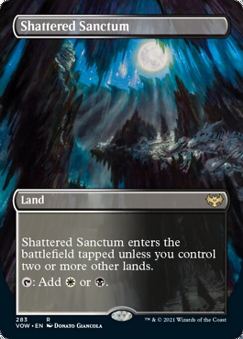 Shattered Sanctum (Borderless) (Innistrad: Crimson Vow) Near Mint Foil