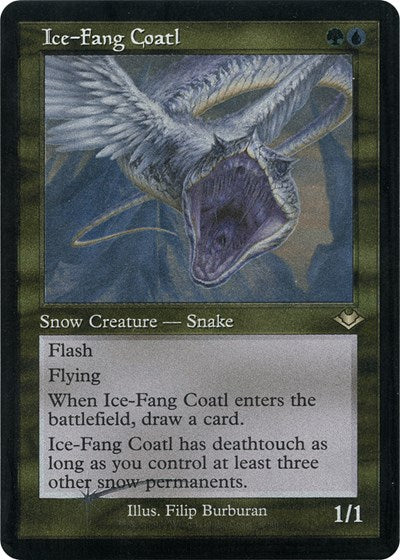Ice-Fang Coatl (Retro Frame) (Foil Etched) (Modern Horizons 1 Retro Frames) Near Mint Foil