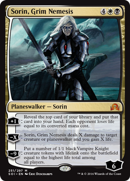 Sorin, Grim Nemesis (Shadows Over Innistrad) Near Mint