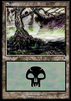 Swamp (339) (Invasion) Heavy Play Foil