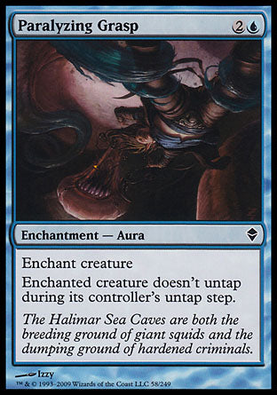 Paralyzing Grasp (Zendikar) Medium Play