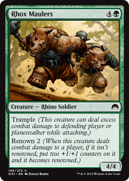 Rhox Maulers (Magic Origins) Medium Play