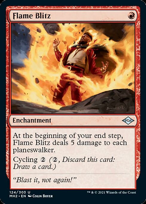 Flame Blitz (Modern Horizons 2) Near Mint Foil