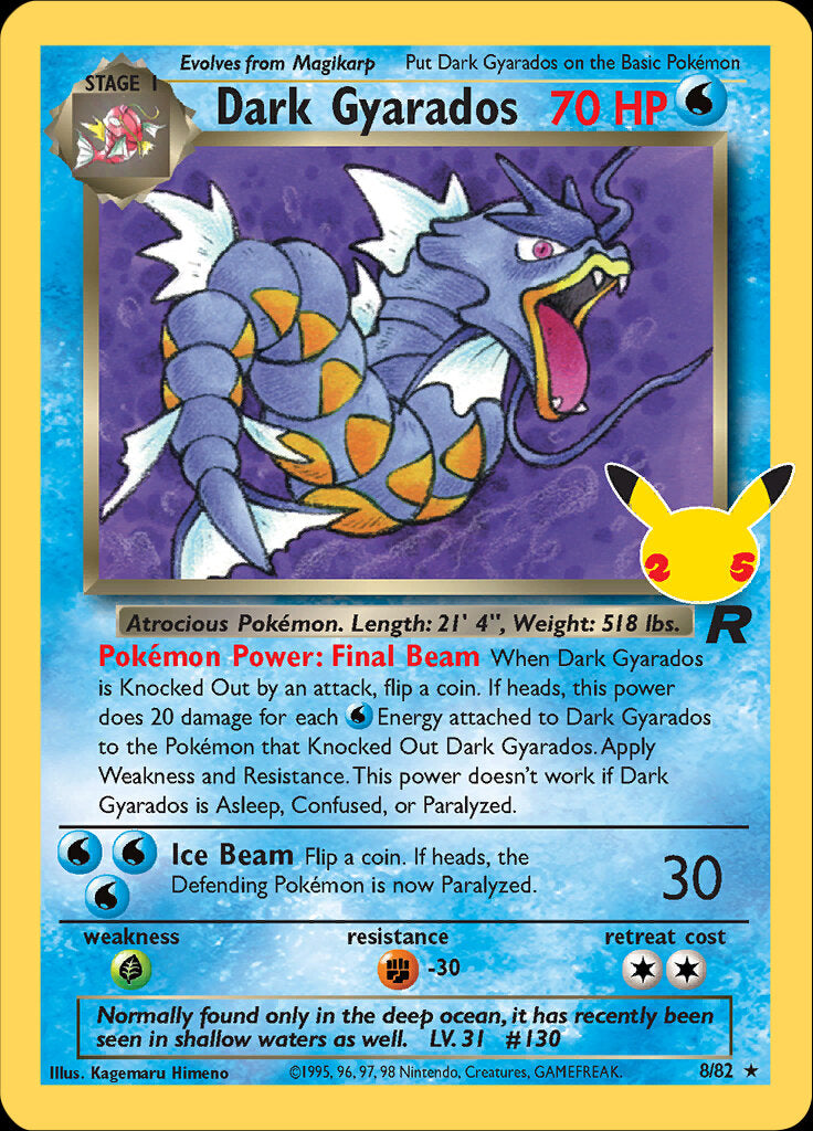 Dark Gyarados (8/82) [SWSH: Celebrations Classic Collection]