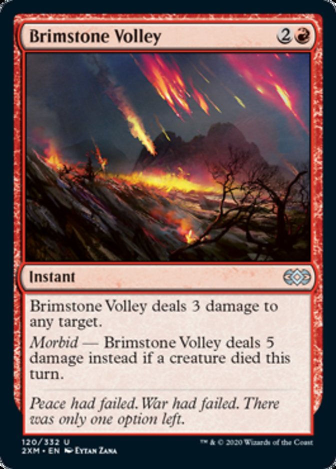Brimstone Volley (Double Masters) Near Mint Foil
