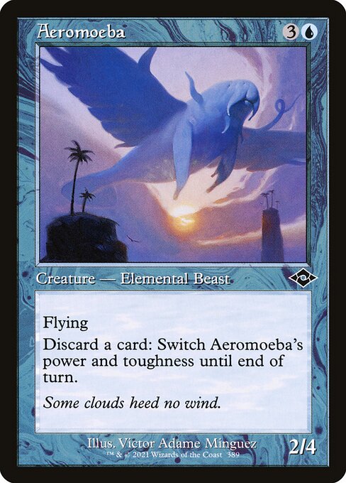 Aeromoeba (Retro Frame) (Foil Etched) (Modern Horizons 2) Near Mint Foil