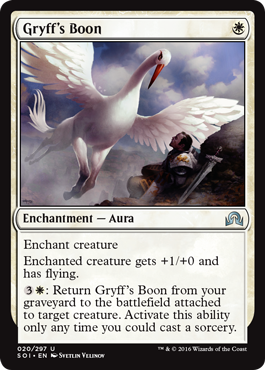 Gryff's Boon (Shadows Over Innistrad) Heavy Play Foil