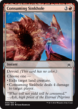 Consuming Sinkhole (Oath of the Gatewatch) Near Mint