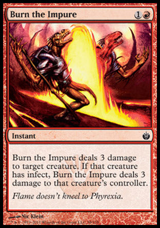 Burn the Impure (Mirrodin Besieged) Light Play