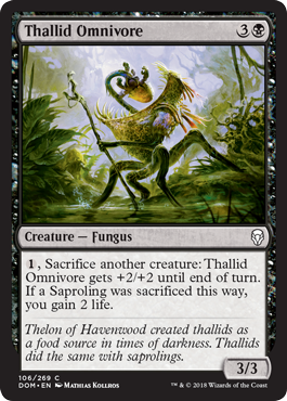 Thallid Omnivore (Dominaria) Light Play