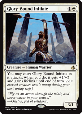 Glory-Bound Initiate (Amonkhet) Near Mint