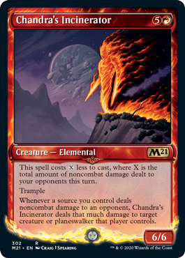 Chandra's Incinerator (Showcase) (Magic 2021 Core Set) Near Mint