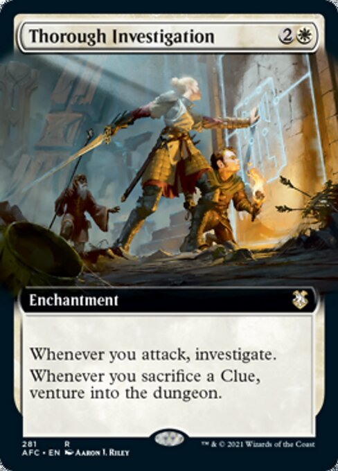 Thorough Investigation (Extended Art) (Commander 2021 Forgotten Realms) Near Mint