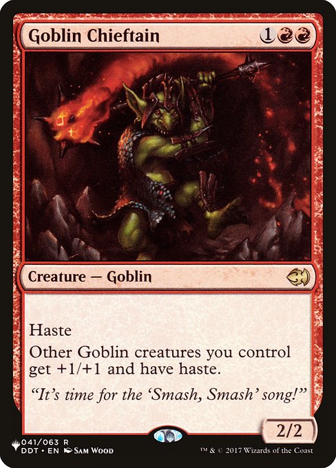 Goblin Chieftain (The List) Near Mint