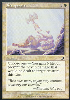 Recuperate (Scourge) Medium Play Foil